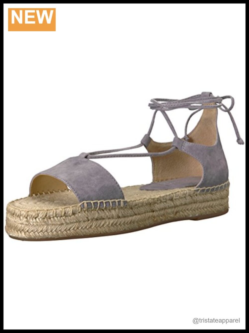 Suede Wedge Sandals Lace Up Ankle Strap Padded Tassel Outdoor